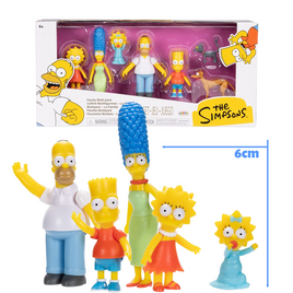 The Simpsons -  Whole family and Pets (7 figs) - (6cm articulated minifigures)