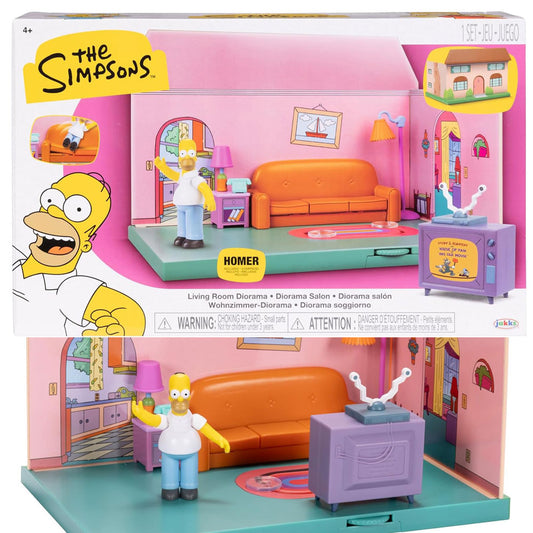 The Simpsons -  Iconic Simpsons Family Home Diorama / Set (With Homer)