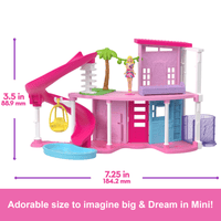 Barbie Mini Barbieland Doll House Playsets With 1.5-Inch Doll, Furniture & Accessories (Styles May Vary)