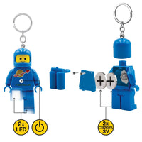 LEGO Spaceman Key Light - Blue - 7.6cm