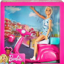 Barbie Doll & Mo-Ped Scooter (Blonde)