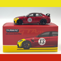 Tarmac Works Global 64 - Alfa Romeo Giulia GTAm Red/Yellow - 1/64 scale