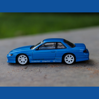 Tarmac Works Global 64 - Vertex Nissan Silvia S13 Toyo Tires - Blue - 1/64 scale