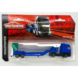 Majorette Transporter - Man TGX XXL Truck and Trailer Blue scale 1:64