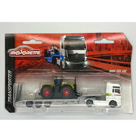 Majorette Transport - Man TGX XXL with Low bed trailer and Farm Tractor