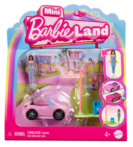 Barbie Mini Barbieland Doll & Vehicle Set With 1.5-Inch Doll & Convertible Car With Color-Change