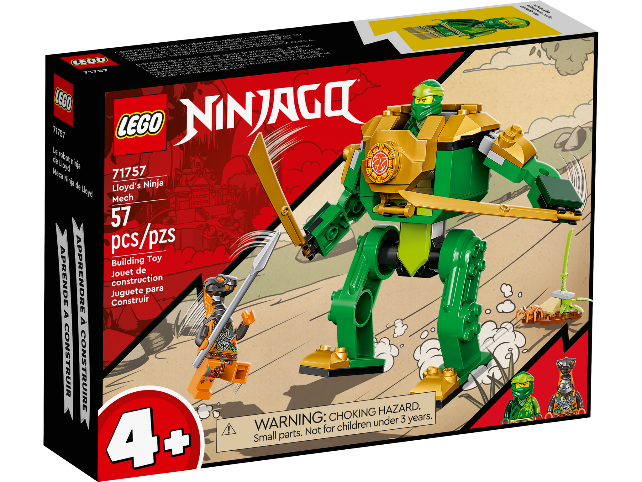 LEGO NINJAGO Lloyd s Ninja Mech 71757 Building Kit 57 Pieces